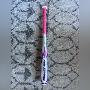 Easton Pink and White Softball Bat